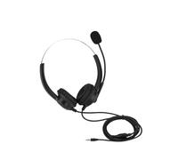 TOPINCN Casque Antibruit pour Centre D'appels, Son sans Perte, Cache-Oreilles Rotatifs à 330°, Câble Super Long, compatibilité Universelle, Port Confortable. (Tête Droite de 3,5 mm)