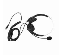 TOPINCN Casque Antibruit pour Centre D'appels, Son sans Perte, Cache-Oreilles Rotatifs à 330°, Câble Super Long, compatibilité Universelle, Port Confortable. (tête de Cristal)