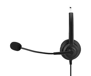 TOPINCN Casque Antibruit pour Centre D'appels, Son sans Perte, Cache-Oreilles Rotatifs à 330°, Câble Super Long, compatibilité Universelle, Port Confortable. (Double 3,5 mm)