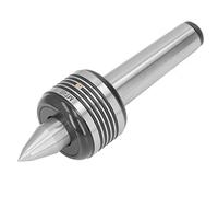 TOPINCN Centre Dynamique de Tour de Précision, Centre de Roulement de Haute Précision avec Roulements à Billes pour le Travail CNC, en Acier à Haute Teneur en Carbone, 1 unité