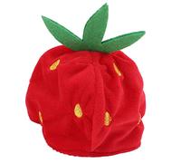 TOPINCN Chapeau pour Animaux de Compagnie à la Fraise, Couvre-Chef Réglable, Doux et Confortable, pour Un Usage Quotidien et Les Fêtes pour Chats