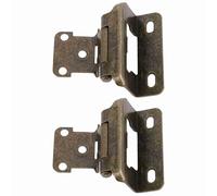 TOPINCN Charnière de Porte D'armoire à Fermeture Automatique, 2 Pièces, 1/2 Pouces, en Acier Durable, pour Cuisine, Salle de Bains, Camping-car et Camping-car, Utilisation Polyvalente (Bronze)