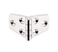 TOPINCN Charnière de Porte en Acier Inoxydable pour Bateau Marin, Durable et Solide, Remplacement de Trappe Affleurante pour Porte de Cabine Marine pour Navire, Bateau, Yacht, Argent 1,5 Pouces