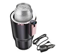 TOPINCN Chauffe-Tasse de Voiture 2 en 1, Porte-gobelet de Voiture Intelligent Refroidissement et Chauffage de la Voiture Porte-gobelet de Voiture Porte-gobelet de Voiture Pratique (Or Violet)