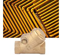 TOPINCN Clapet Anti-retour en Laiton de Type Y, Vanne Unidirectionnelle Haute Pression pour Eau et Gaz, Filetage NPT 1/2 "pour Usage Domestique