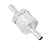 TOPINCN Clapet Anti-retour Unidirectionnel Durable en Alliage D'aluminium, pour Carburant, Huile, Eau, Pièces de Rechange Automobiles Universelles (6MM)