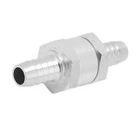 TOPINCN Clapet Anti-retour Unidirectionnel Durable en Alliage D'aluminium, pour Carburant, Huile, Eau, Pièces de Rechange Automobiles Universelles (10mm)