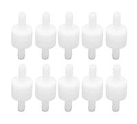 TOPINCN Clapet Anti-Retour Unidirectionnel Haute Performance 10 Pièces pour Pompe à Air D'Aquarium, Forte stabilité, pour Aquarium et Industrie Chimique (6mm Blanc)
