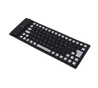 TOPINCN Clavier en Silicone Pliable Bouton de Mouaille à épreuves D'huile Légère (Black)