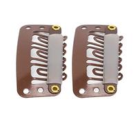 TOPINCN Clips à Pression pour Extensions de Cheveux, 100 Pièces, en Forme de U, 6 Dents, Pinces pour Perruque, Fixation de Chapeau, équipement de Salon