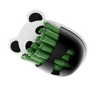 TOPINCN Clips à Puce 12 Pièces Clips d'étanchéité Hermétiques avec 1 Cintre Magnétique pour Réfrigérateur Conception de Panda 3D pour la Décoration de Cuisine et de Salle à Manger (Magnétique)