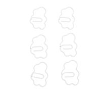 TOPINCN Clips de Notes en Forme de Nuage, 100 Pièces, Marque-pages Décoratifs en Fer avec Boîte Transparente, pour le Bureau, L'école, la Maison, Cadeaux (WHITE)