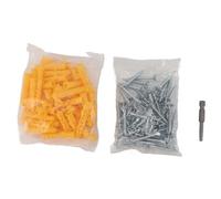 TOPINCN Clous à Vis, Vis de Plinthe en Acier Inoxydable avec Embout de Tournevis D'ancrage Mural, pour la Décoration de la Maison et L'installation de Placage en Bois