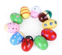 TOPINCN Colorful Animal Shape Maracas Egg Shakers Hand Percussion Toy for