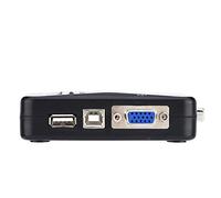 TOPINCN Commutateur KVM USB, Boîtier de Commutation Manuel VGA à 2 Ports Haute Vitesse pour Jeux en Ligne et Prise en Charge de L'enregistrement Vidéo, Matériau ABS (2 bouchées)