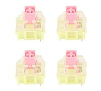 TOPINCN Commutateurs de Clavier, Commutateurs de Clavier Mécaniques Linéaires en Plastique Réduction du Bruit 3PIN 45pcs Boîtier Transparent étanche pour Ordinateur Portable (Type 2)