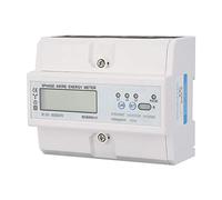 TOPINCN Compteur D'énergie électrique Intelligent triphasé 10-40A avec écran LCD et Sortie D'impulsion pour une Gestion Efficace de L'énergie à Usage Industriel