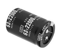 TOPINCN Condensateur électrolytique en Aluminium 63 V 22 000 μF avec Déversement en Forme de Corne pour le Stockage D'énergie, le Filtrage, le Couplage et la Conversion D'énergie pour les Ingénieurs