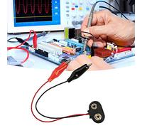 TOPINCN Connecteur à Pression de Batterie Pratique de 20 Pièces vers Câble à Pince, Performances Légères et Stables, adapté aux Passionnés D'électronique, Longueur de 15 Cm