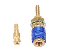 TOPINCN Connecteur de Tuyau à Raccord Rapide en Laiton de Haute qualité, Utilisation Durable, Connexion Rapide pour Torche de Soudage, Raccord de Torche de Soudage MIG TIG recommandé pour Tuyau M6