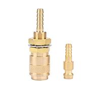 TOPINCN Connecteur de Tuyau à Raccord Rapide en Laiton de Haute qualité, Utilisation Durable, Connexion Rapide pour Torche de Soudage, Raccord de Torche de Soudage MIG TIG recommandé pour Tuyau M6