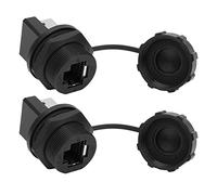 TOPINCN Connecteur Ethernet RJ45 pour Environnements Difficiles, Adaptateur RJ45 IP67 pour équipements D'affichage LED et Systèmes de, Coupleur 2 Pièces