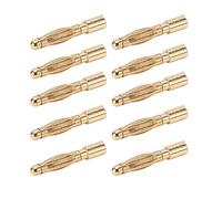 TOPINCN Connecteurs Banane en Cuivre Pur de Haute qualité, 2.0mm, Prise de Ligne Audio Stable, 10 X Prise