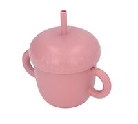 TOPINCN CONNECTION DE MURMORAGE Baby Tasse avec Poignée DE Non-glissade en Silicone DE qualité Alimentaire pour les Petites (WINE RED)