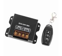 TOPINCN Contrôleur de Variateur LED RF PWM en Continu, Réglage Numérique de la luminosité pour Projecteur MR16, Télécommande à 3 Touches pour Lampes Domestiques, Fer Noir