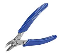 TOPINCN Coupe-fil électronique de Conception Compacte, Pince Coupante D'ingénierie Humaine avec Ressort pour Petits Espaces en Acier au Chrome Vanadium