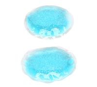 TOPINCN Coussinet Rond pour les Yeux en Gel glacé, Compresse Froide Bleue pour les Yeux, Compresse Chaude et Froide, Gel Rafraîchissant pour Soulager la Tension, Portable pour la Maison, les