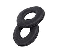TOPINCN Coussinets d'oreille de Remplacement en Mousse de Cuir Souple pour Casque MDr ZX110 V150 V250 V300, Amélioration du Son pour Une écoute Confortable, Noir, 2 Pièces