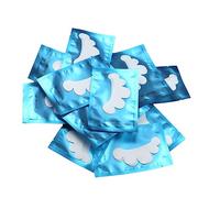 TOPINCN Coussinets Sous les Yeux Extensions de Cils à Soutien Solide Forme de Pétale pour Coussinets D'isolation Greffés de Cils 50 Pièces Tissu Non tissé pour Fournitures D'extension de (BLUE)