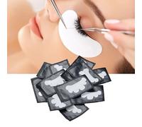 TOPINCN Coussinets Sous les Yeux Extensions de Cils à Soutien Solide Forme de Pétale pour Coussinets D'isolation Greffés de Cils 50 Pièces Tissu Non tissé pour Fournitures D'extension de (BLACK)