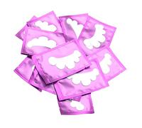 TOPINCN Coussinets Sous les Yeux Extensions de Cils à Soutien Solide Forme de Pétale pour Coussinets D'isolation Greffés de Cils 50 Pièces Tissu Non tissé pour Fournitures D'extension de (PURPLE)