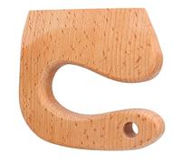 TOPINCN Couteau à Fruits et Légumes Sûr, Jouet pour Enfants, Améliore Les Compétences Manuelles, adapté à la Coupe de Divers Aliments, Matériau en Hêtre (Type de poignée Ronde)