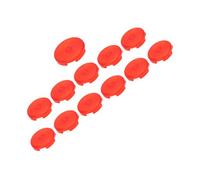 TOPINCN Couvercle de Bouton D' de Remplacement pour Sallybox, Cherry, Akko, 12 Pièces, Couvercles de Boutons Poussoirs Mécaniques Transparents Compatibles pour Kailh (rouge)