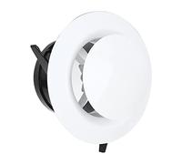 TOPINCN Couvercle de Conduit de Ventilation, Couvercle de Grille D'aération, Sortie d'air Murale, Couvercle de Grille D'aération en ABS, Blanc(100mm)