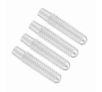 TOPINCN Couvercle de Goupilles de Verrouillage de Porte Intérieure, 4 Pièces, pour B E, élégant, Décoratif en Alliage D'aluminium, Résistant à L'eau (SILVER)