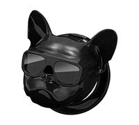 TOPINCN Couvercle de Protection pour Bouton de Démarrage de Voiture, Décoration élégante pour L'intérieur du Véhicule, Ajustement Universel, Toucher Confortable, Forme Mignonne (BLACK)