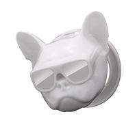 TOPINCN Couvercle de Protection pour Bouton de Démarrage de Voiture, Décoration élégante pour L'intérieur du Véhicule, Ajustement Universel, Toucher Confortable, Forme Mignonne (WHITE)