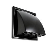 TOPINCN Couvercle de Ventilation de Sèche-linge ABS Anti-érosion, Capuchon de Ventilation D'échappement Extérieur en Détachable pour la Maison (100MM noir)