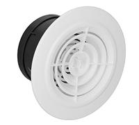 TOPINCN Couvercle de Ventilation Rond Rotatif Réglable de Remplacement pour Salle de Bain, Cuisine, Couvercle D'échappement D'air pour Salles Familiales, écoles, Bibliothèques PP, ABS (4 pouces)
