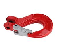 TOPINCN Crochet de Levage en Acier allié Solide de 2 Tonnes avec Loquet de sécurité pour la Construction de Navires, Charge de 3 200 Kg pour Palan à Grue, Taille 5,12 X 3,35 X 1,18 Pouces