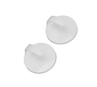 TOPINCN Crochets Magnétiques à Forte Attraction, Mouvement Flexible pour Réfrigérateur de Cuisine, Cintre Magnétique Blanc 2 Pièces pour Boîte à Outils