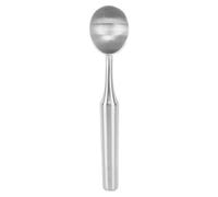 TOPINCN Cuillère à Crème Glacée en Acier Inoxydable, Cuillère à Glace Ergonomique avec Long Manche pour Crème Glacée Dure, Lavable au Lave-vaisselle pour Pâte à Biscuits (SILVER)