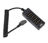 TOPINCN D-Tap Répartiteur d'alimentation pour équipement de Caméra | Quatre sorties D-TAP, port USB 5 V, montage sécurisé, poids 113 g
