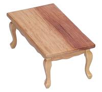 TOPINCN Décoration de Maison de Poupée de Table à thé 1:12, Meubles Miniatures de Salon avec Conception de Peinture au Pinceau pour Accessoires de Maison de Poupée