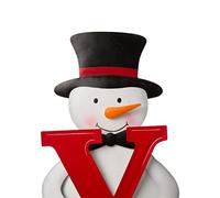 TOPINCN Décorations Extérieures de Noël, Signe de Cour de Gnome de Noël Double Face en Fer, 32cm de Haut pour la des Vacances et la Décoration du Jardin (TOPINCNi0ac96sf5n-10322019)