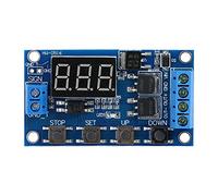TOPINCN Delay Time Interrupteur Multifonctions avec écran LED DC 5 V 30 V